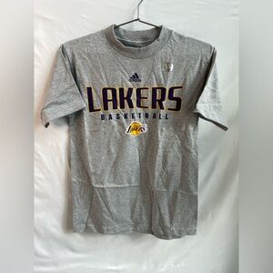 Los Angeles Lakers Basketball T-Shirt Gray - Adidas